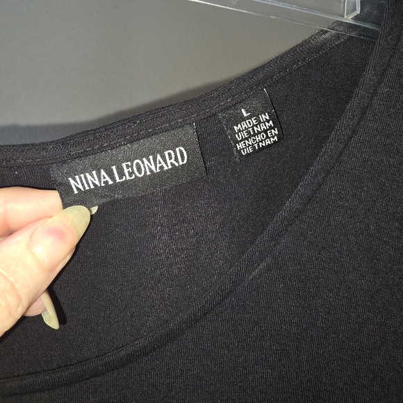 Nina Leonard Black Women's Dress - Picture 2 of 6